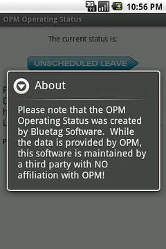 OPM Operating Status截图