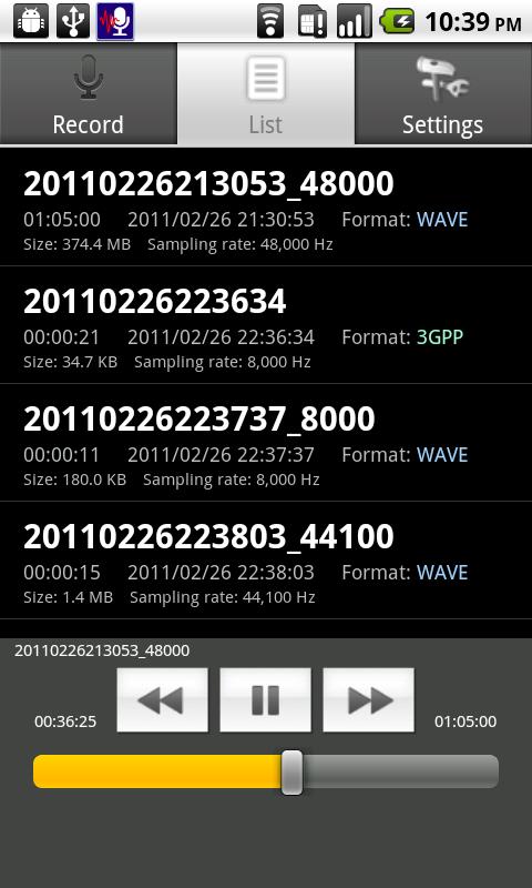 WAVE Recorder截图1