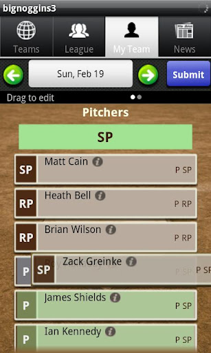 Fantasy Baseball 2012 Free截图1