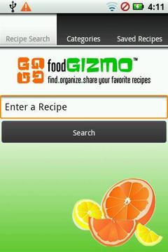 foodGizmo Recipe Search截图