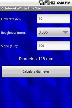 Drainage Calculator截图