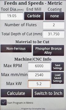 Feeds and Speeds for Milling截图