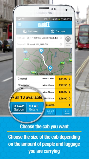 Kabbee - book London minicabs截图4