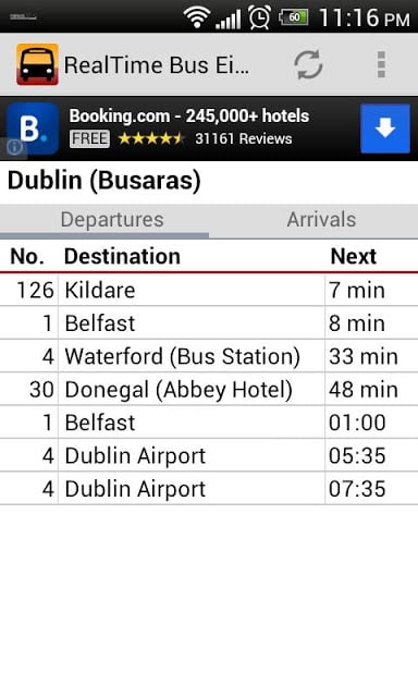 Real Time Bus &Eacute;ireann截图1