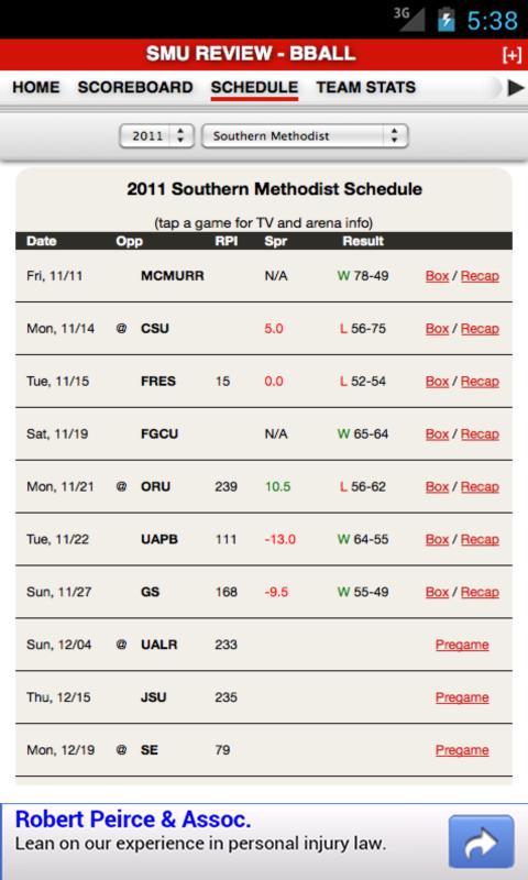 SMU Football & Basketball截图3