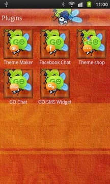 GO SMS Gekko Theme by Gnokkia截图