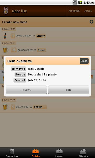 Beer Bank - debts and loans截图5