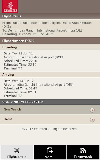 Emirates Flight Status截图1
