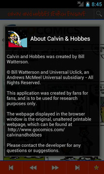 Calvin &amp; Hobbes Search Lite截图