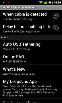 Auto USB Tethering Premium截图