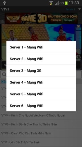 Xem Tivi 3G Wifi截图2