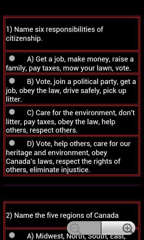 Citizenship Test - Canadian截图1