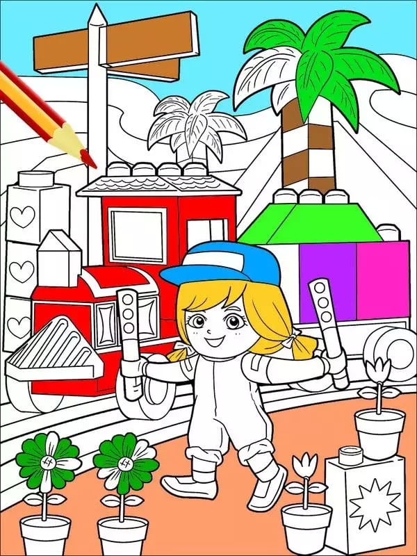 Dora The Lego Coloring截图3