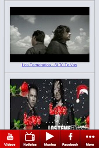 Los Temerarios: Songs-Videos截图6