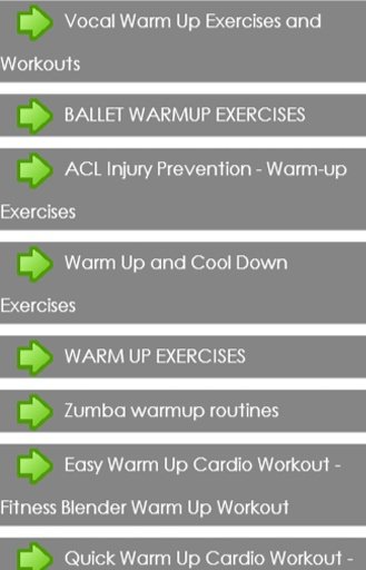 warm up exercises截图2