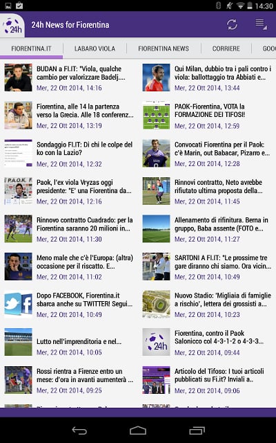 Fiorentina 24h截图1