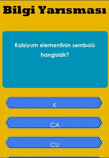 Zor Bilgi Yarışması截图2