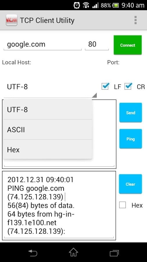 TCP Client Utility截图1