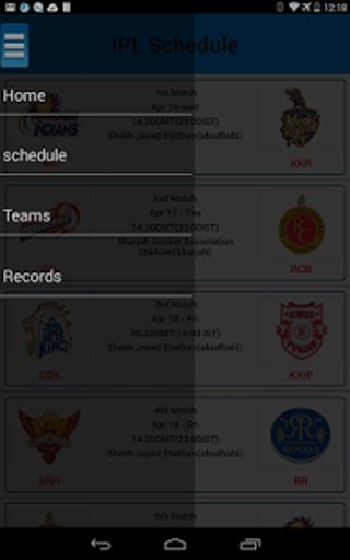 IPL Schedule截图3