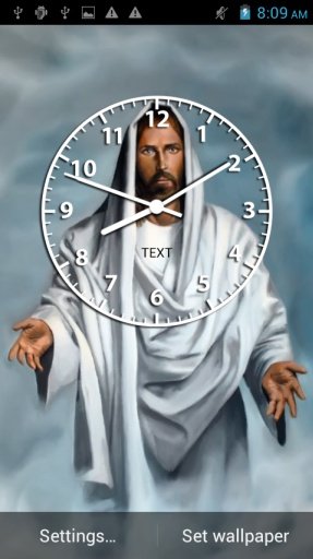 Jesus Clock Live Wallpaper截图2