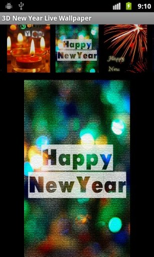 3D New Year Live Wallpaper截图2