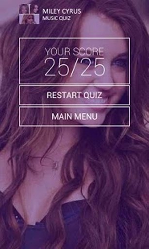 Miley Cyrus Music Quiz截图8