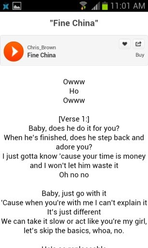 Chris Brown Lyrics截图4