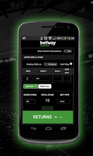 Betway Sports - Bet Calculator截图1