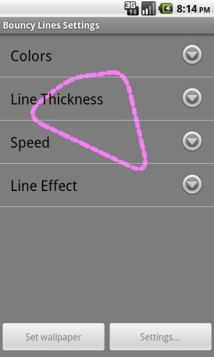 Bouncy Lines LWP FREE截图2