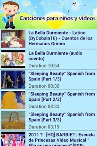 Canciones para niños y videos截图7