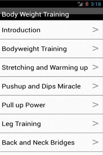 Body Weight Training (Workout)截图3