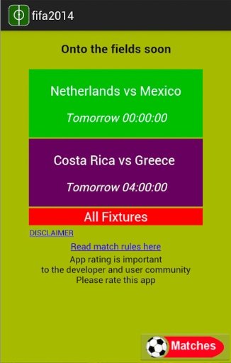 FIFA 2014 Matches and Scores截图3