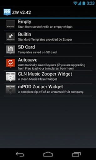 mPOD - Zooper Widget Skin截图4