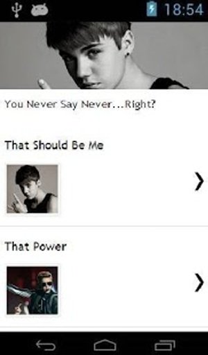 JUSTIN BIEBER SONGS LYRICS截图8