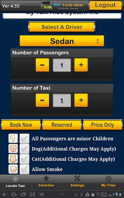 My Taxi Ride System截图4