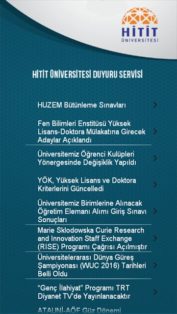 Hitit &Uuml;niversitesi截图2