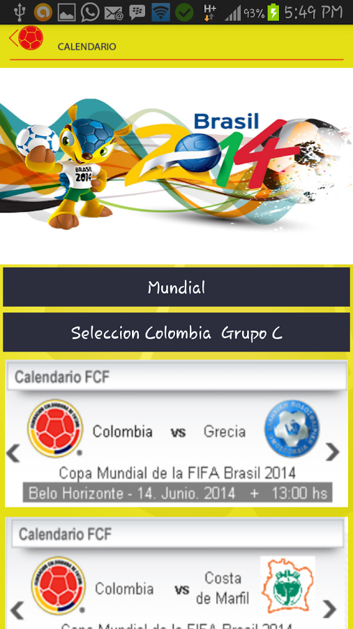 Seleccion Colombia App截图11