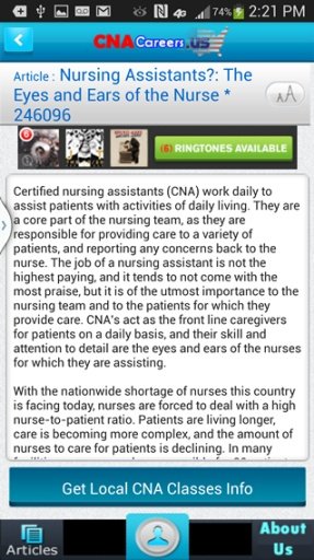 Free CNA Nursing Aide Articles截图5