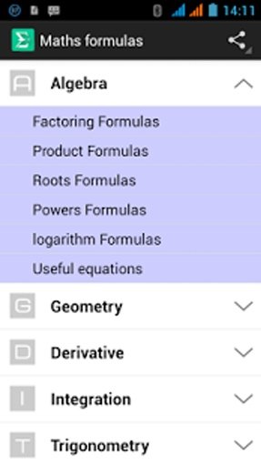 Maths formulas pack截图5