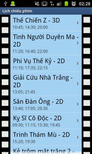 Vietnam Cinema Film List截图6