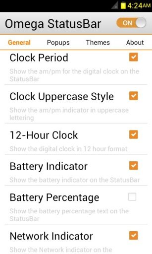 ICS Yellow Omega StatusBar截图8