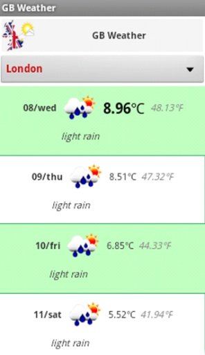 GB Weather截图1