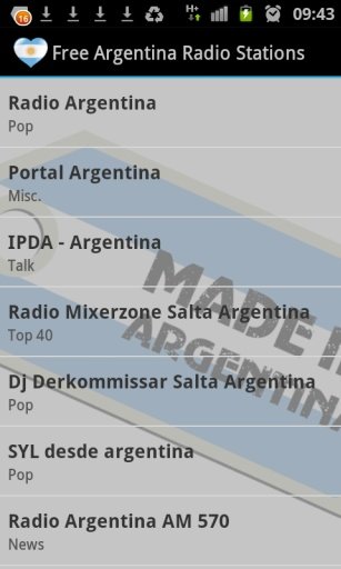 Free Argentina Radio Stations截图6