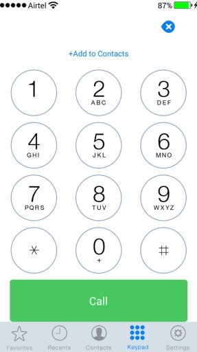 IOS 7 Dialer截图1