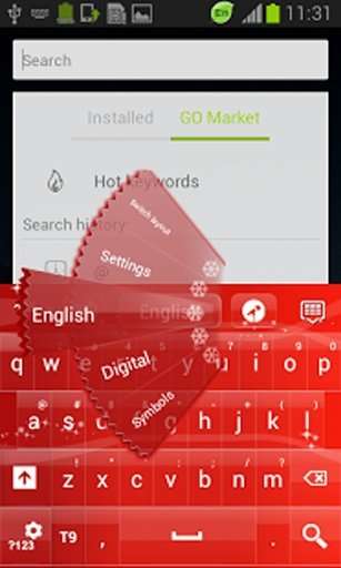 圣诞键盘红色为GO截图3