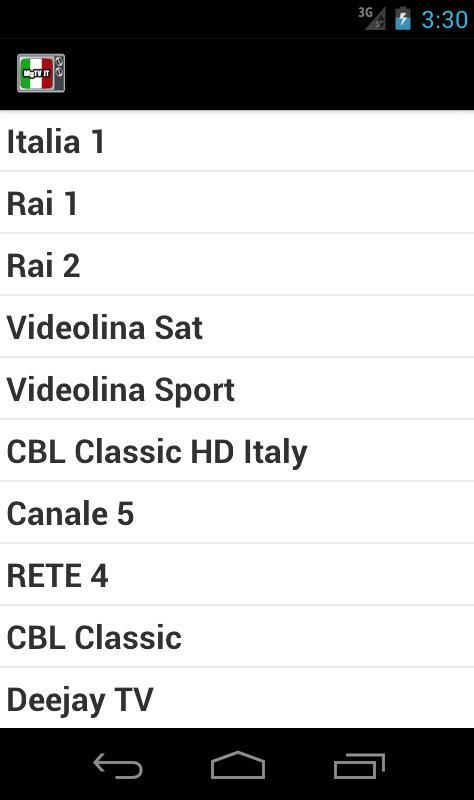 MyTV Italia截图2