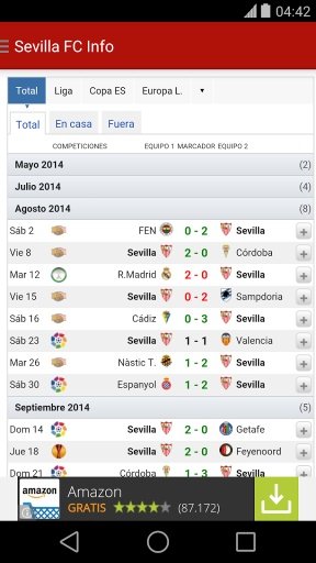 Sevilla FC Info截图1