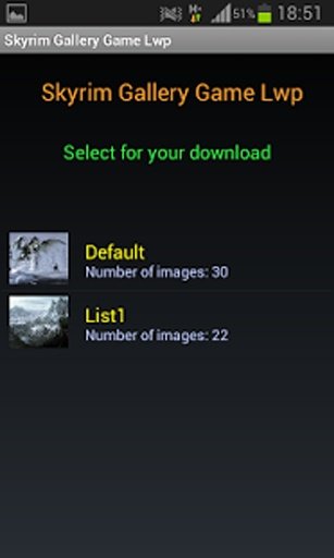 Skyrim Gallery Game LWP截图7