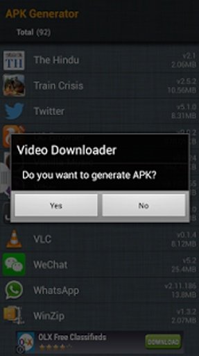 APK Generator and Backup截图1