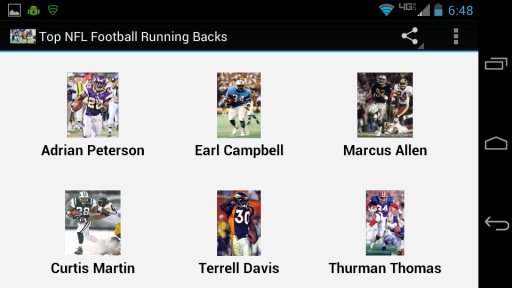 Top NFL Football Running Backs截图3